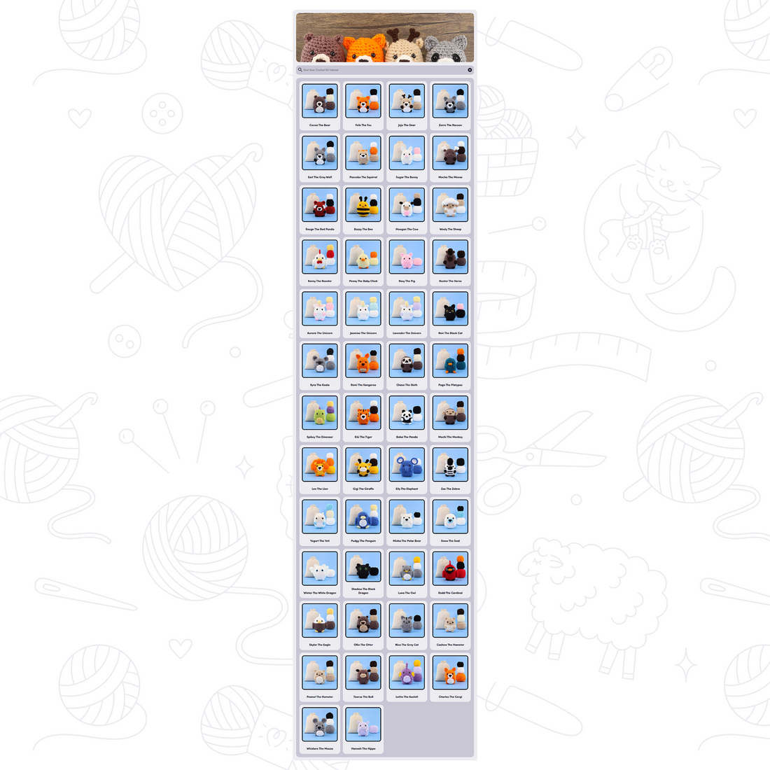 (Limited Time Only) Animal Crochet Academy Full Access
