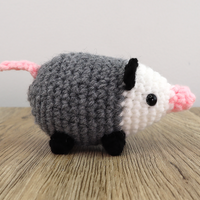 Roadkill The Opossum Crochet Kit