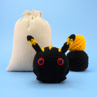 Black Cat Ball Crochet Kit & Pattern