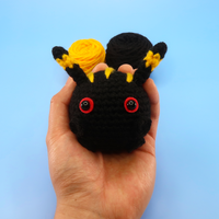 Black Cat Ball Crochet Kit & Pattern