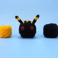 Black Cat Ball Crochet Kit & Pattern