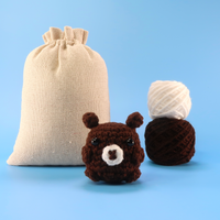 Brown Bear Crochet Kit & Pattern