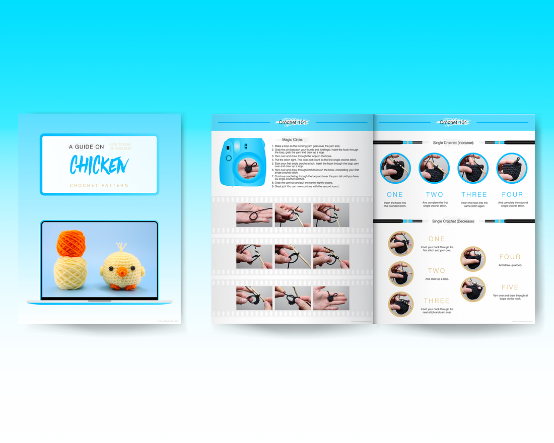 Chicken Ball Crochet Kit & Pattern