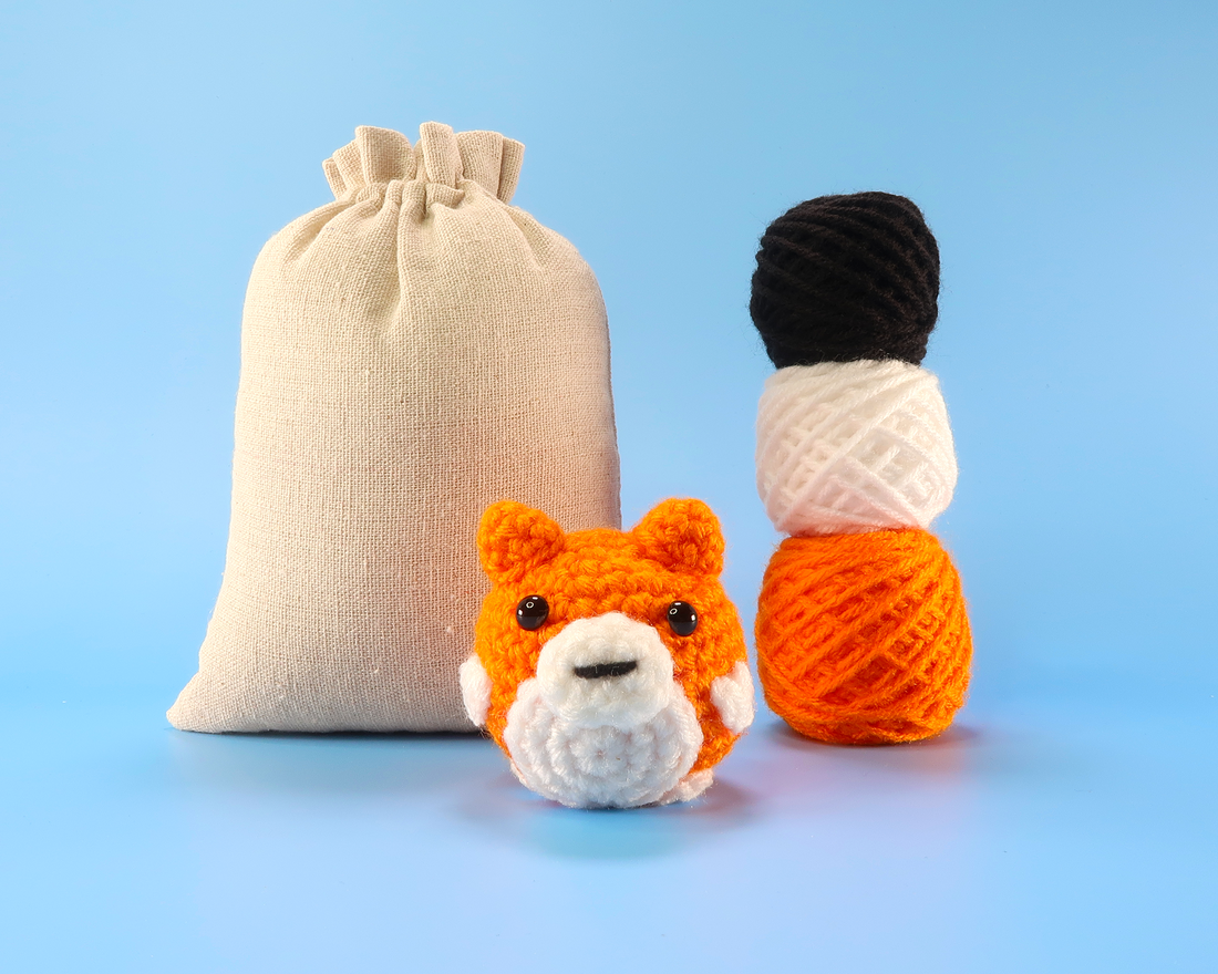 Corgi Dog Crochet Kit & Pattern