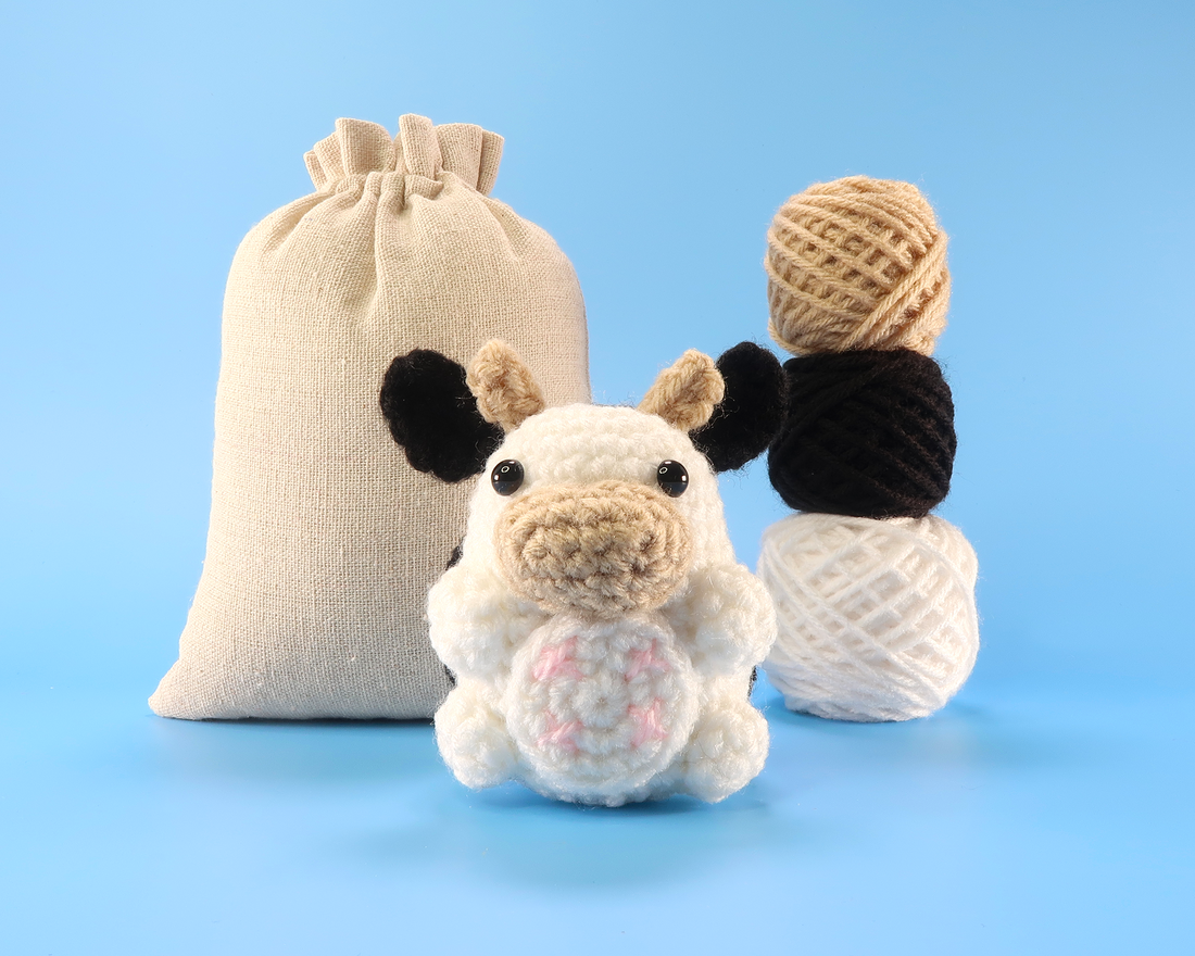 Cow Crochet Kit & Pattern