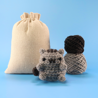 Grey Cat Crochet Kit & Pattern
