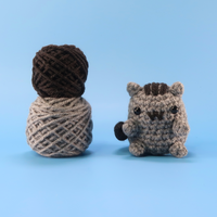 Grey Cat Crochet Kit & Pattern