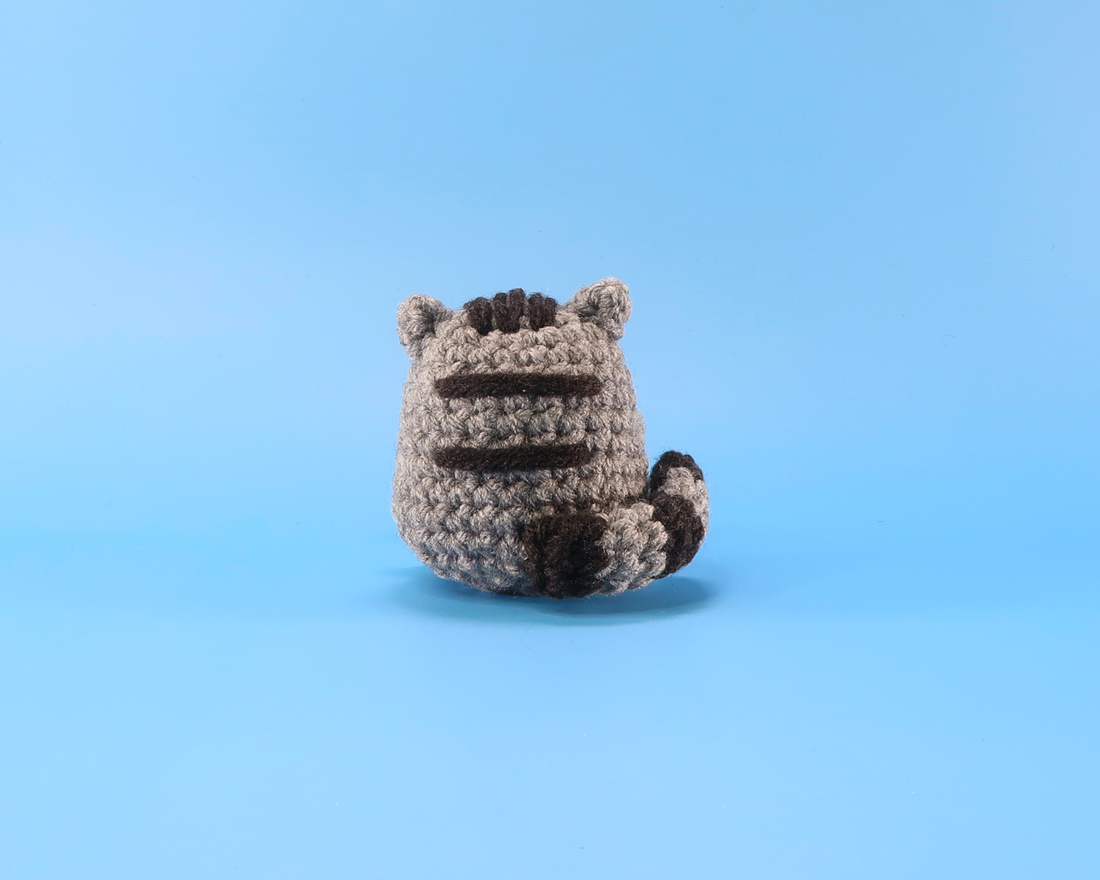 Grey Cat Crochet Kit & Pattern