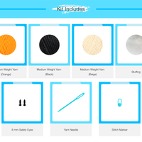 Kangaroo Ball Crochet Kit & Pattern