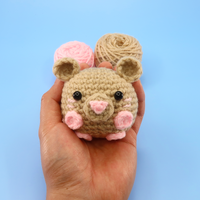 Mouse Ball Crochet Kit & Pattern
