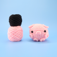Pig Ball Crochet Kit & Pattern