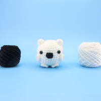 Polar Bear Ball Crochet Kit & Pattern