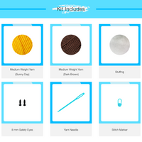 Purin Custard Pudding Crochet Kit & Pattern