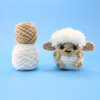 Sheep Ball Crochet Kit & Pattern