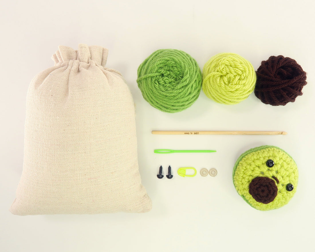 Avocado Crochet Kit & Pattern