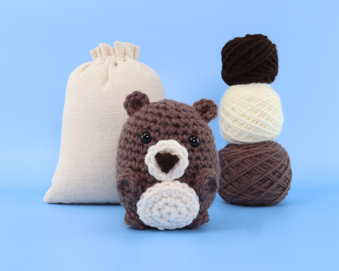 Jmuiiu Animal Crochet Kit Including Crochet Hook, Yarn Balls, Needles,  Instructions, Accessories Kit Starter Pack 4 Cute Pattern Crochet Kits  Penguin