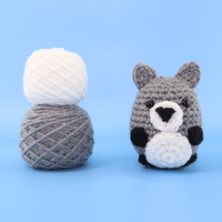 Earl The Grey Wolf Crochet Kit