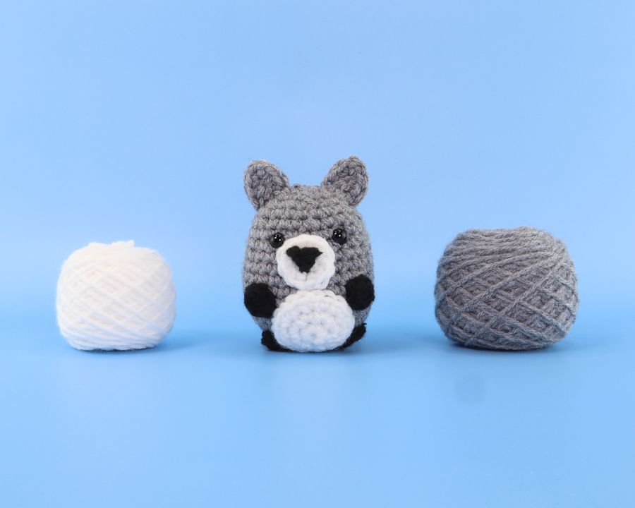 Earl The Grey Wolf Crochet Kit