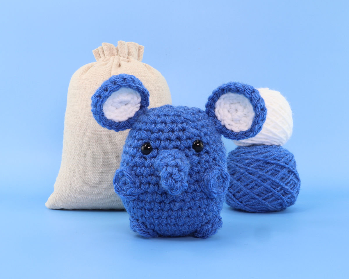 Elly The Elephant Crochet Kit Animal Crochet Store
