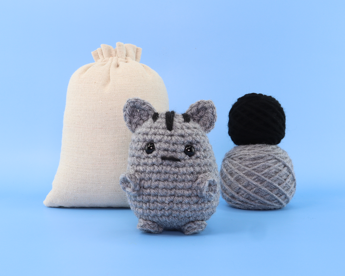 Nico The Grey Cat Crochet Kit