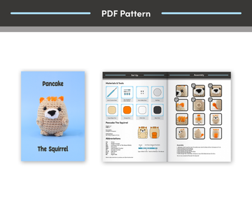 Pancake The Squirrel Crochet Pattern & Video