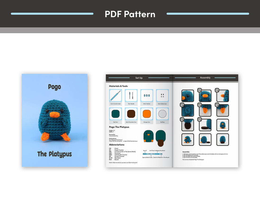 Pogo The Platypus Crochet Kit