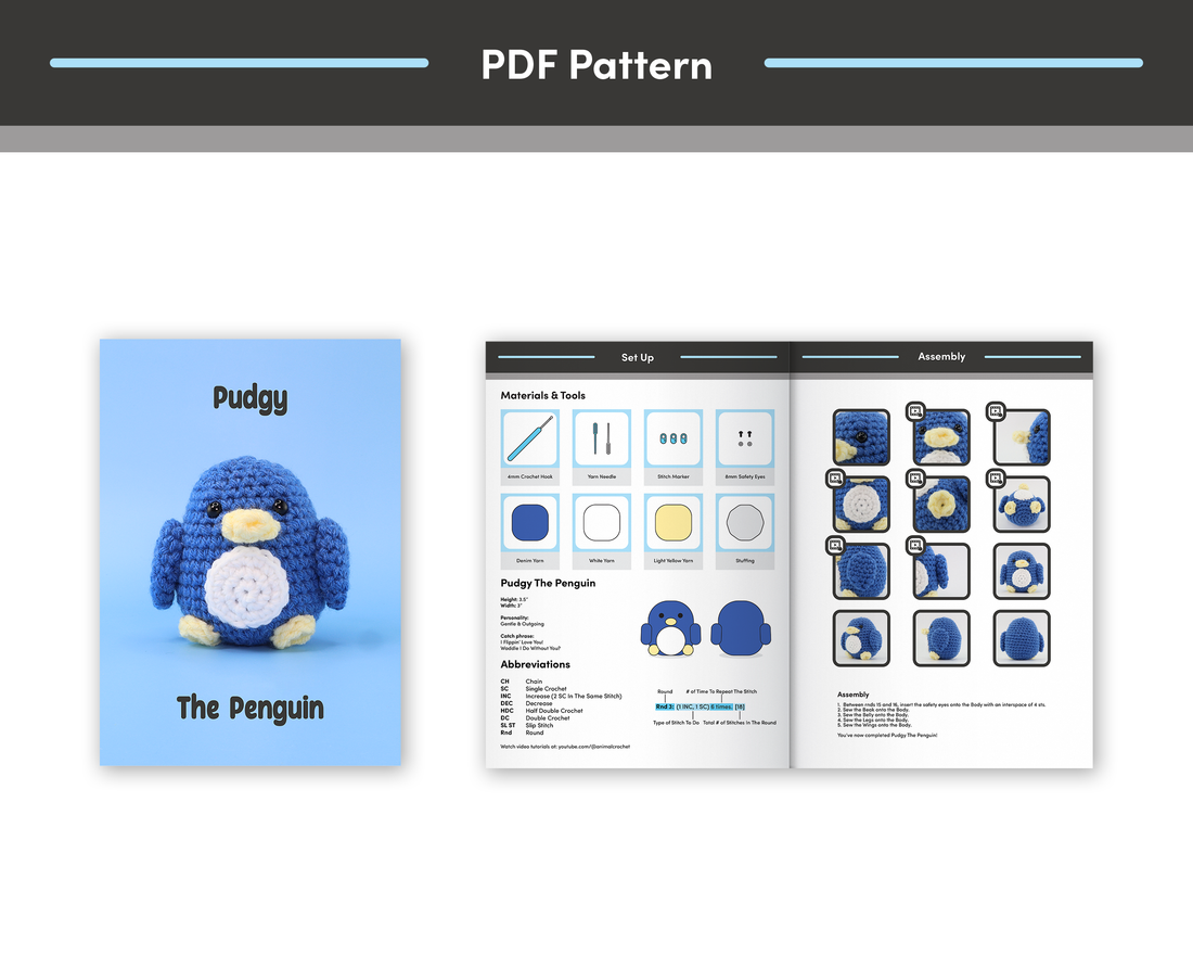 Pudgy The Penguin Crochet Kit