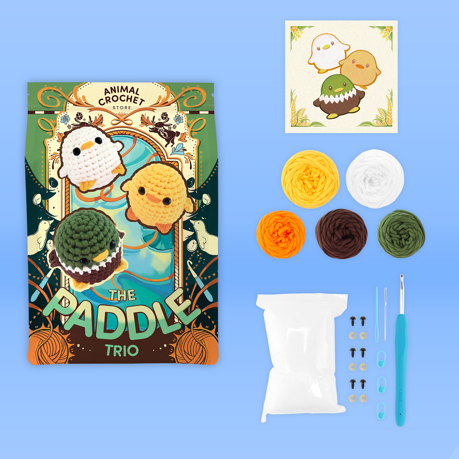 The Paddle Trio Crochet Kit