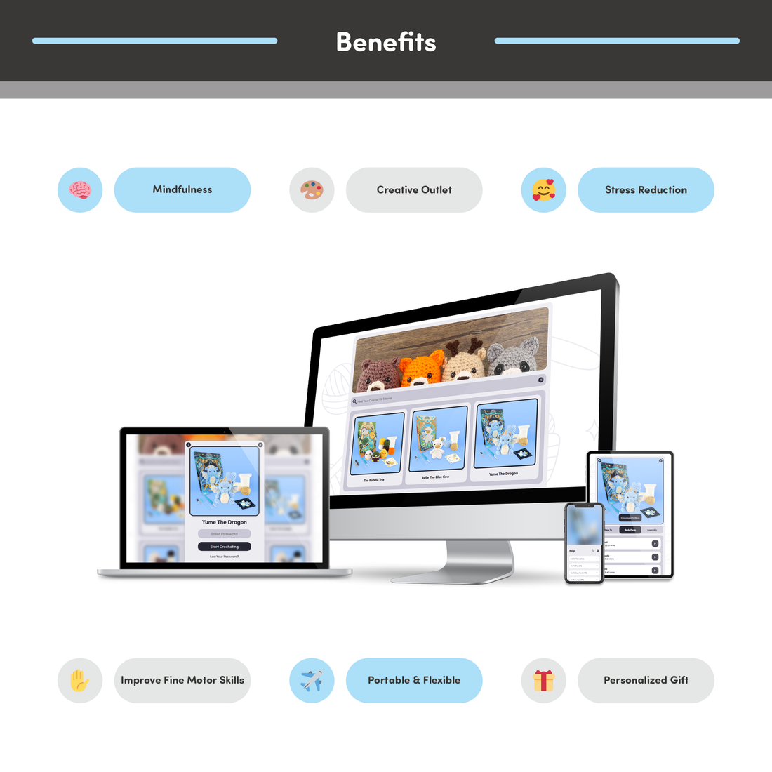 Yume The Dragon Crochet Pattern & Video