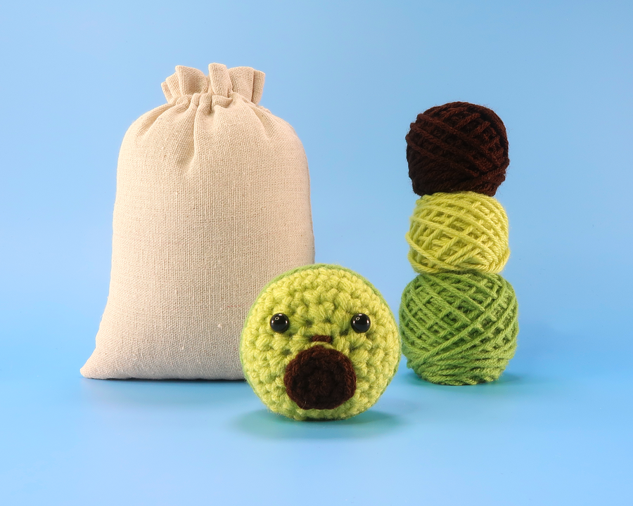 Avocado Crochet Kit & Pattern