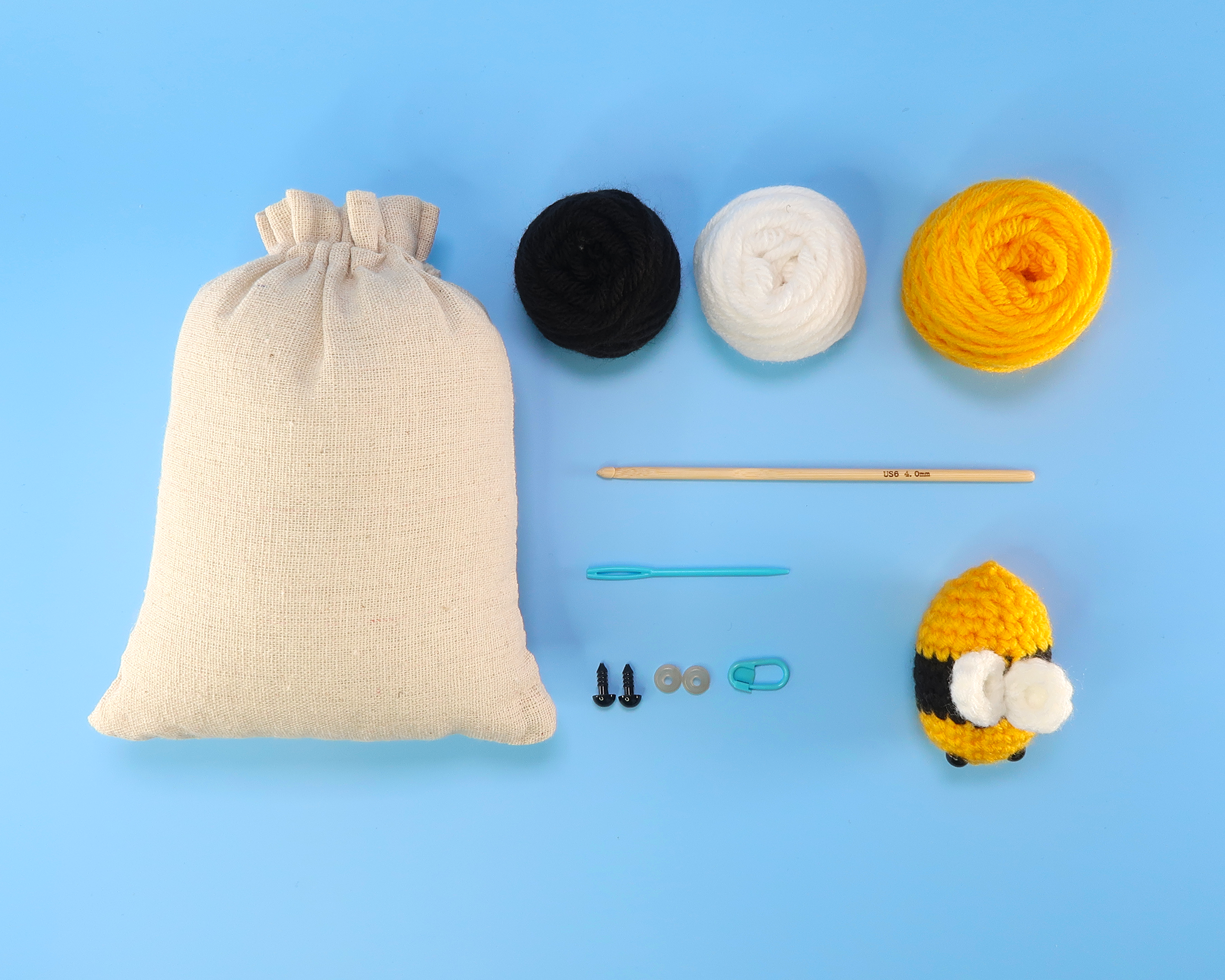 BeeBees Homestore DIY Beginners Crochet Kit