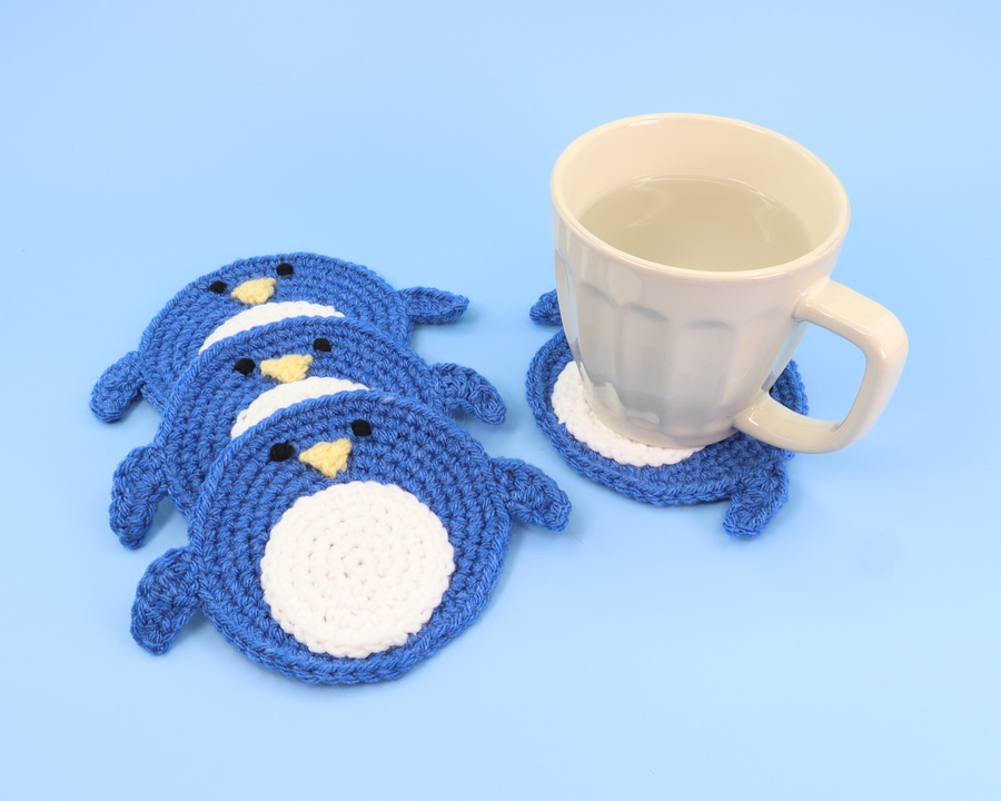 Pudgy The Penguin Coaster Crochet Kit