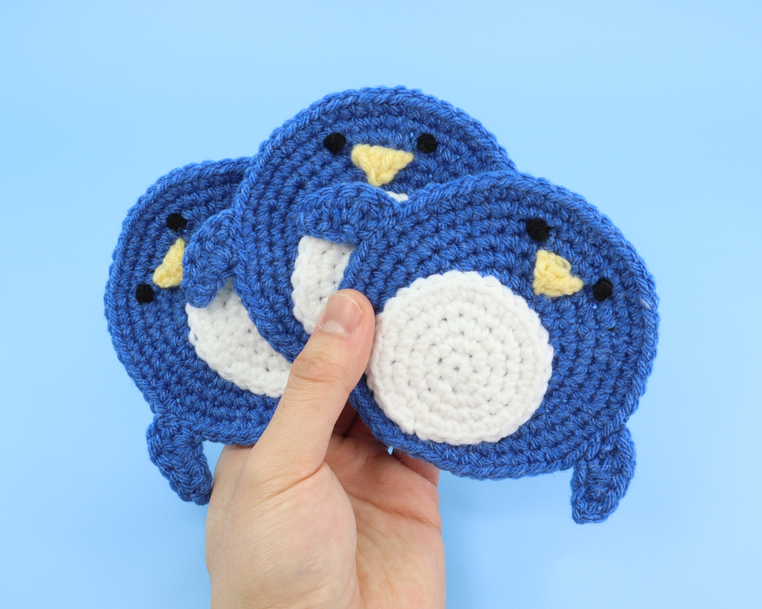 Pudgy The Penguin Coaster Crochet Kit