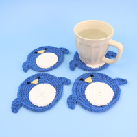 Pudgy The Penguin Coaster Crochet Kit