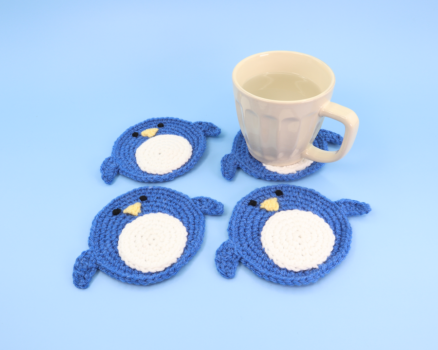 Pudgy The Penguin Coaster Crochet Kit