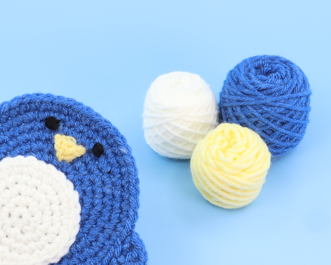 Pudgy The Penguin Coaster Crochet Kit