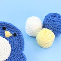 Pudgy The Penguin Coaster Crochet Kit