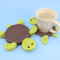 Shelldon The Turtle Coaster Crochet Kit