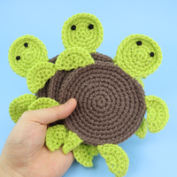 Shelldon The Turtle Coaster Crochet Kit