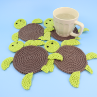 Shelldon The Turtle Coaster Crochet Kit