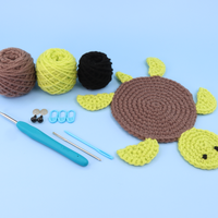 Shelldon The Turtle Coaster Crochet Kit