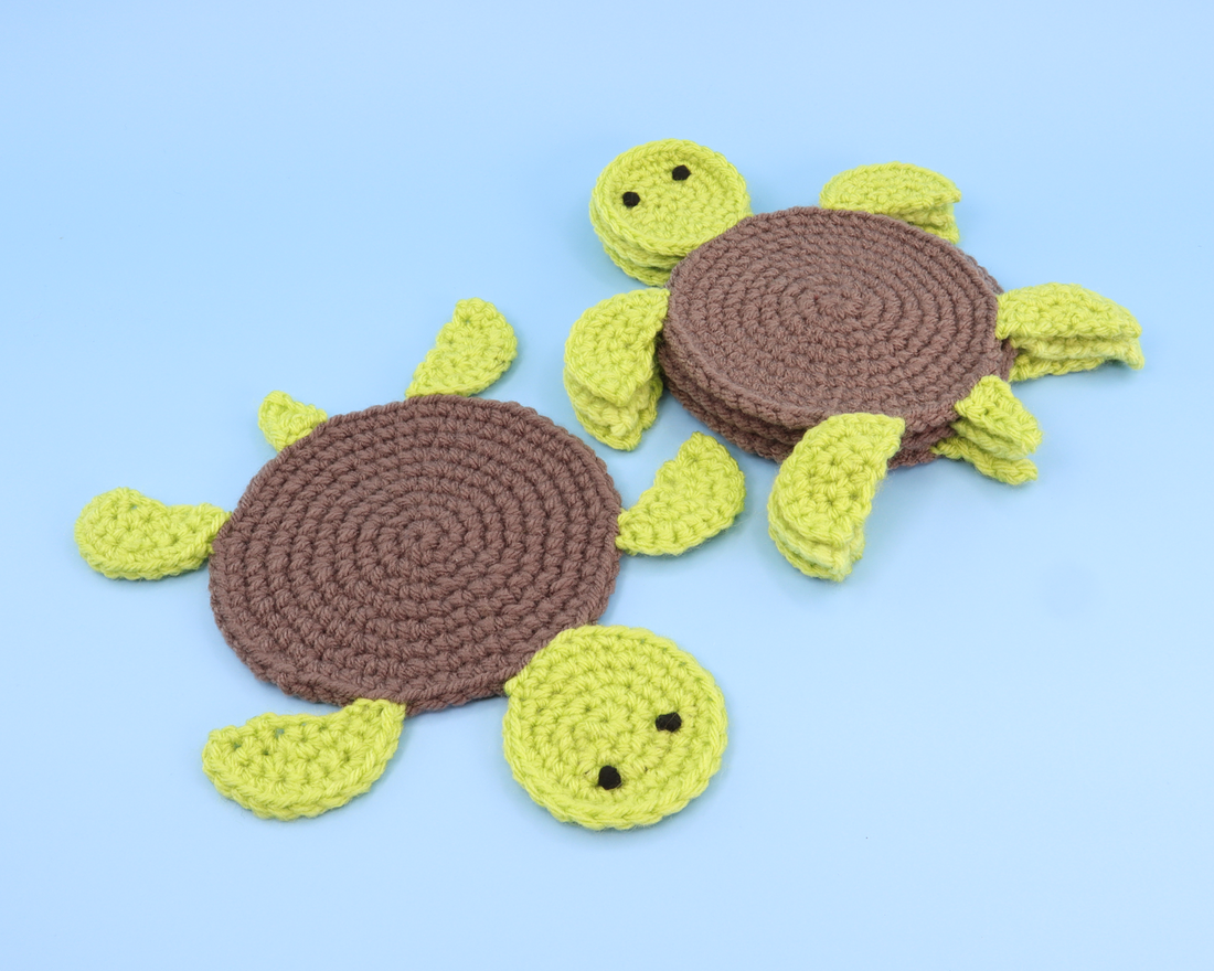 Shelldon The Turtle Coaster Crochet Kit