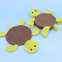 Shelldon The Turtle Coaster Crochet Kit