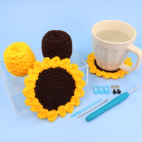 Sunflower Coaster Crochet Kit