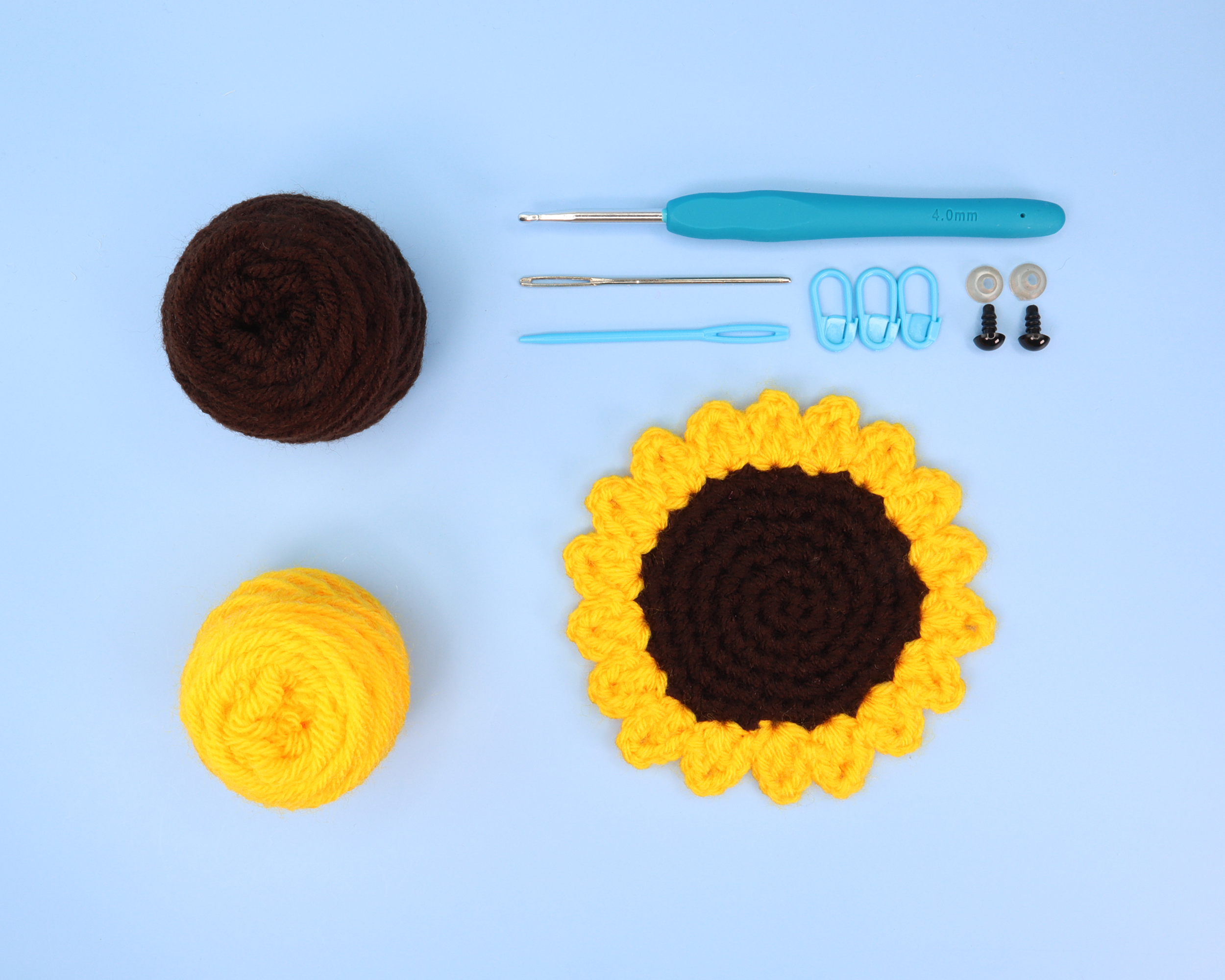 Sunflower Coaster Crochet Kit