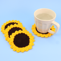 Sunflower Coaster Crochet Kit