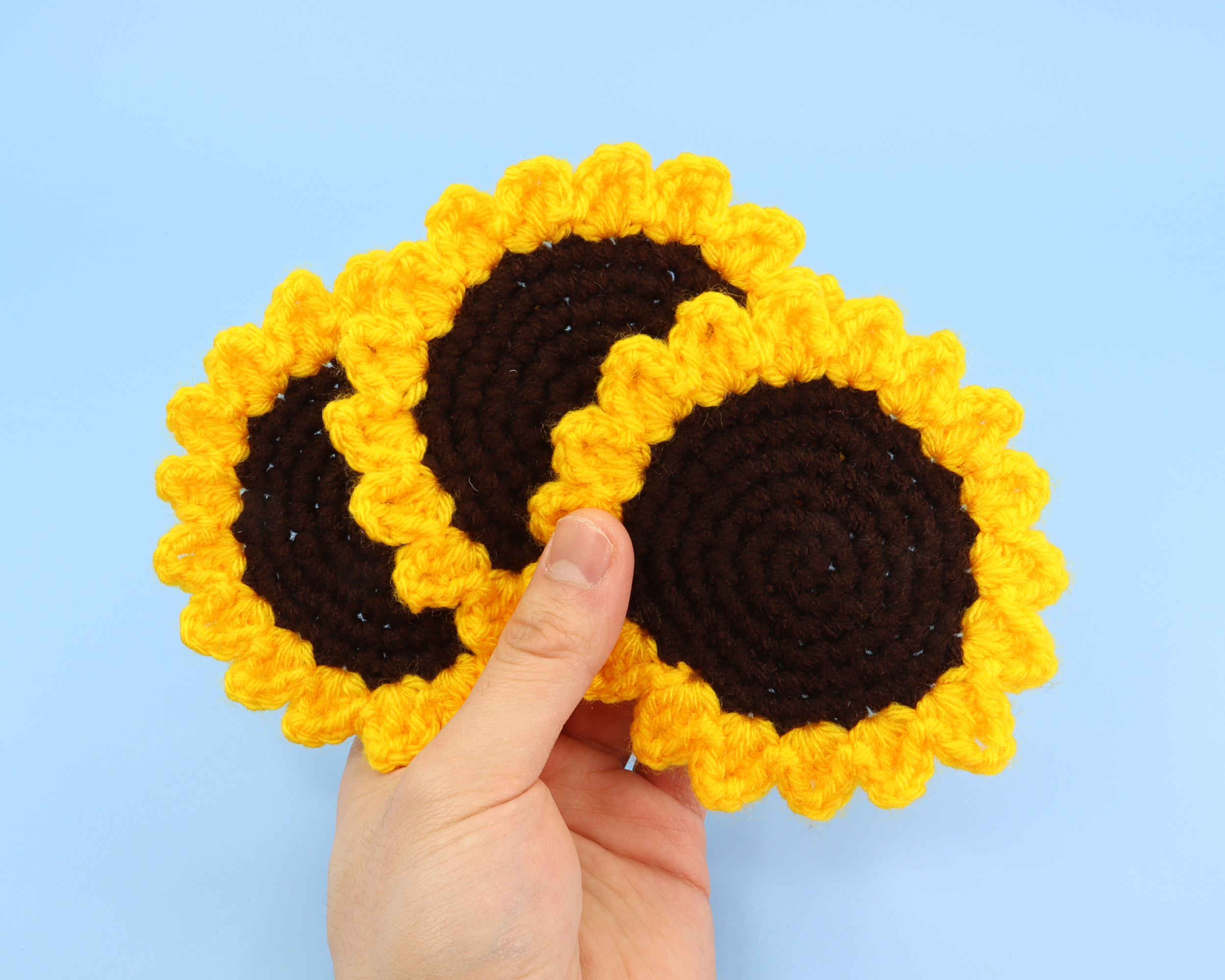 Sunflower Coaster Crochet Kit