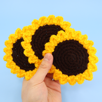 Sunflower Coaster Crochet Kit