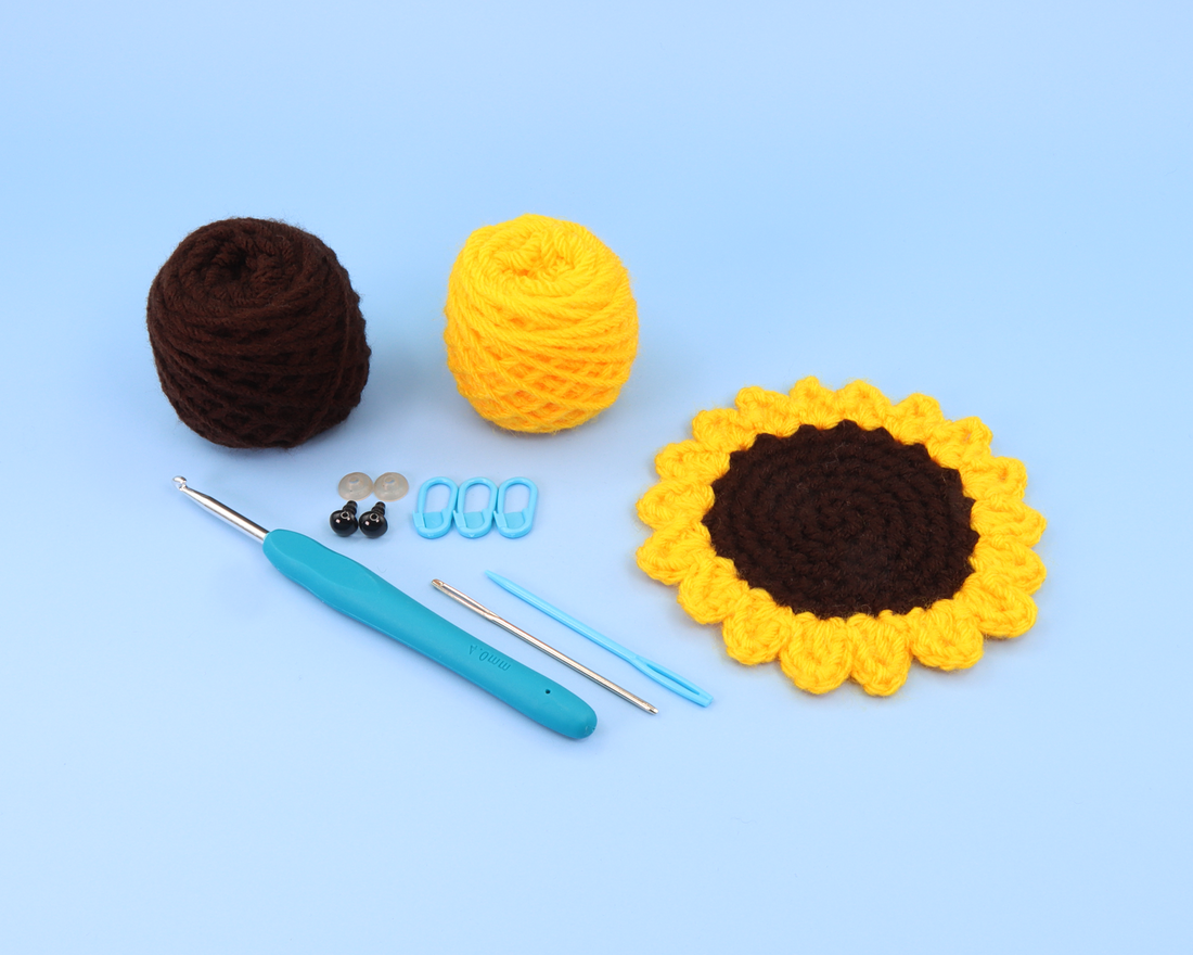 Sunflower Coaster Crochet Kit