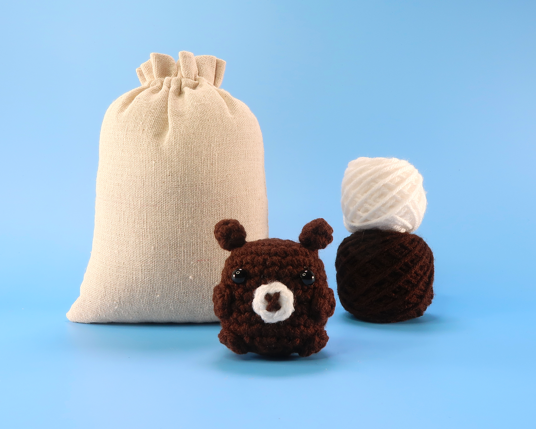 Brown Bear Crochet Kit & Pattern